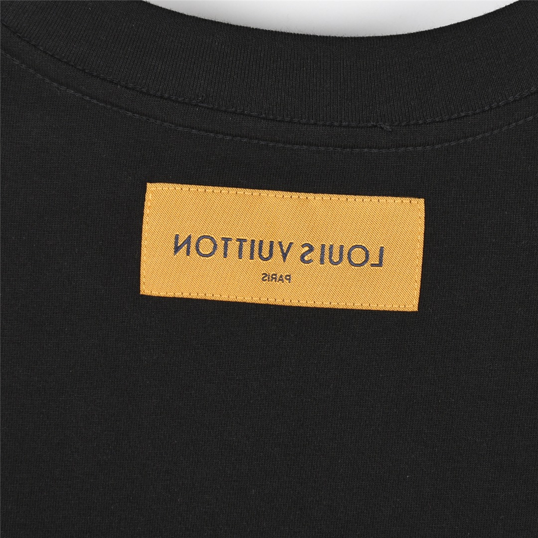 Louis Vuitton/路易威登 菲董限定 logo撞色绳绣短袖T恤