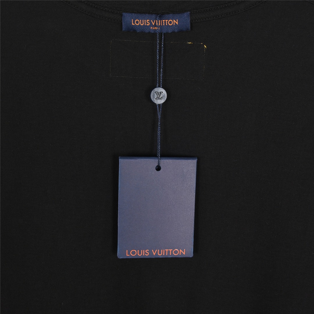 Louis Vuitton/路易威登 菲董限定 logo撞色绳绣短袖T恤