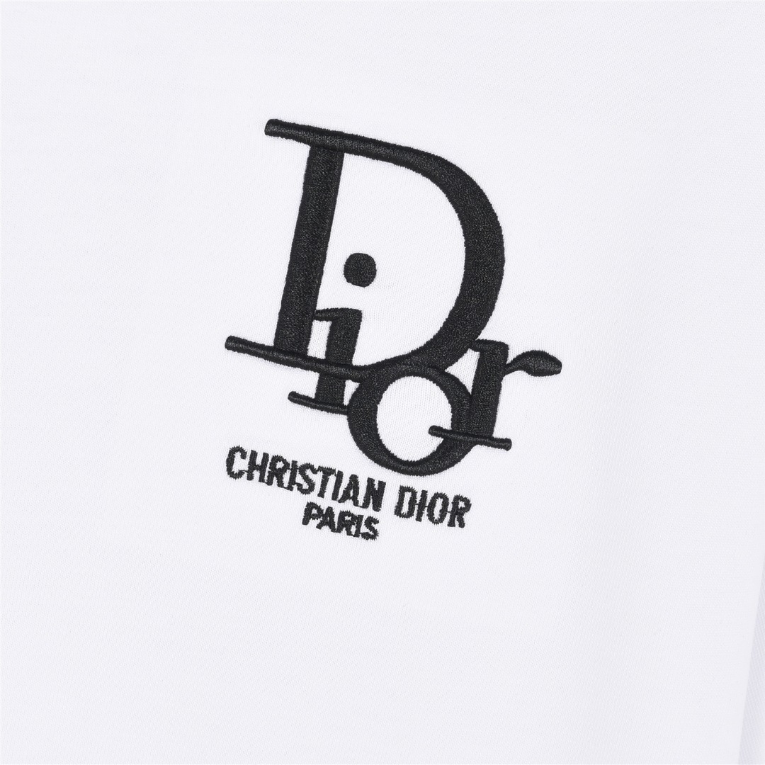 Dior/迪奥 25ss 贴布老花字母刺绣短袖T恤