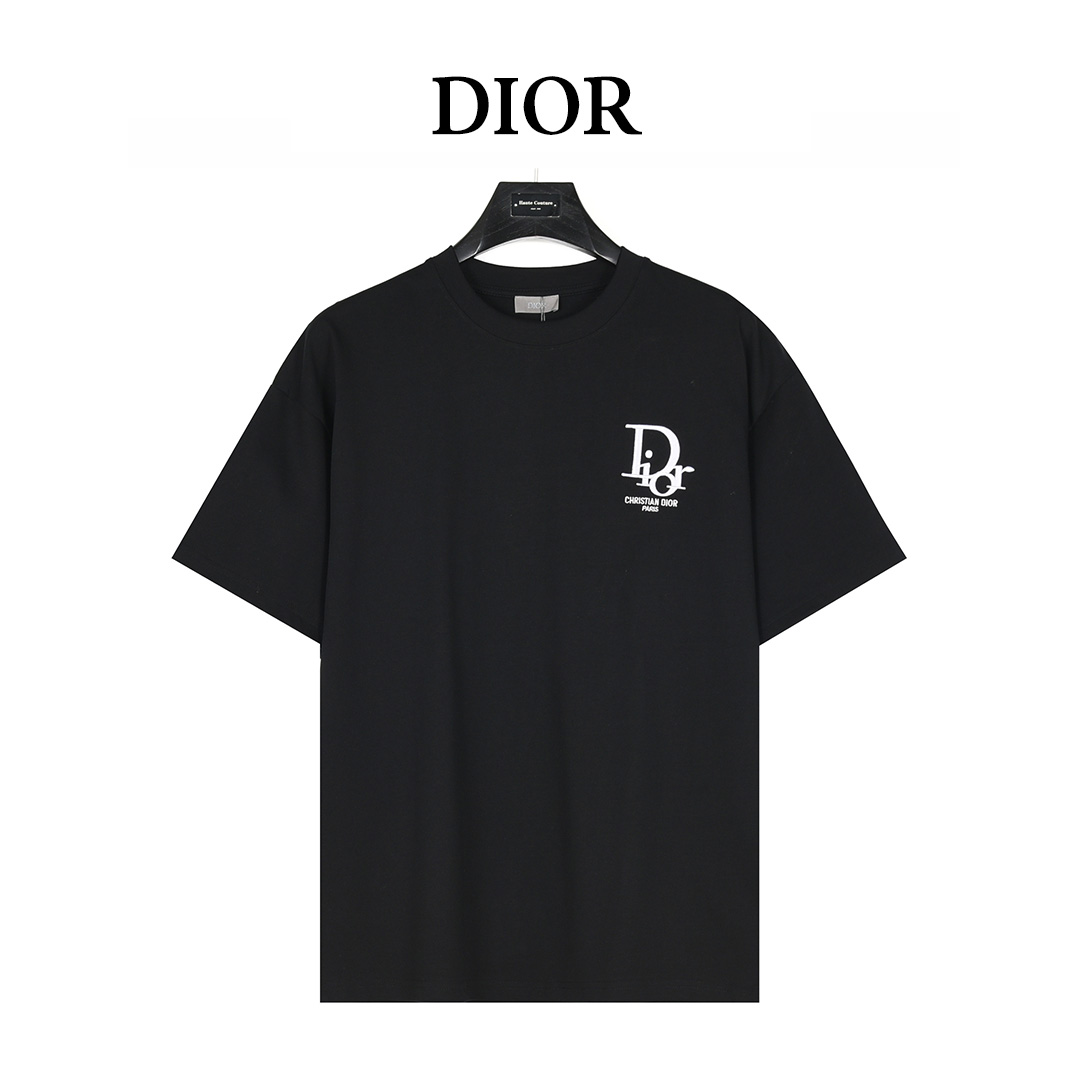 Dior/迪奥 25ss 贴布老花字母刺绣短袖T恤
