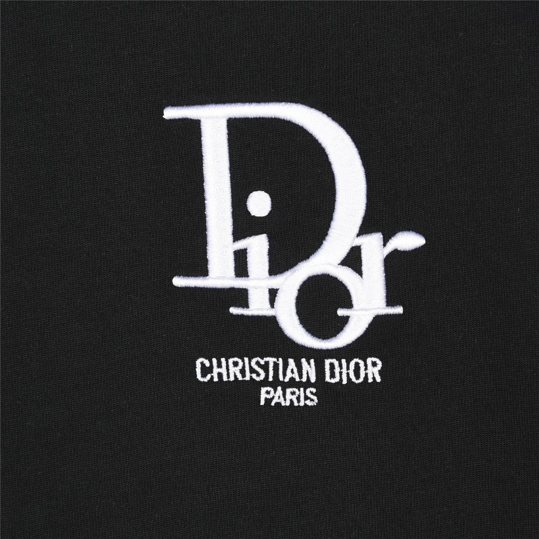 Dior/迪奥 25ss 贴布老花字母刺绣短袖T恤