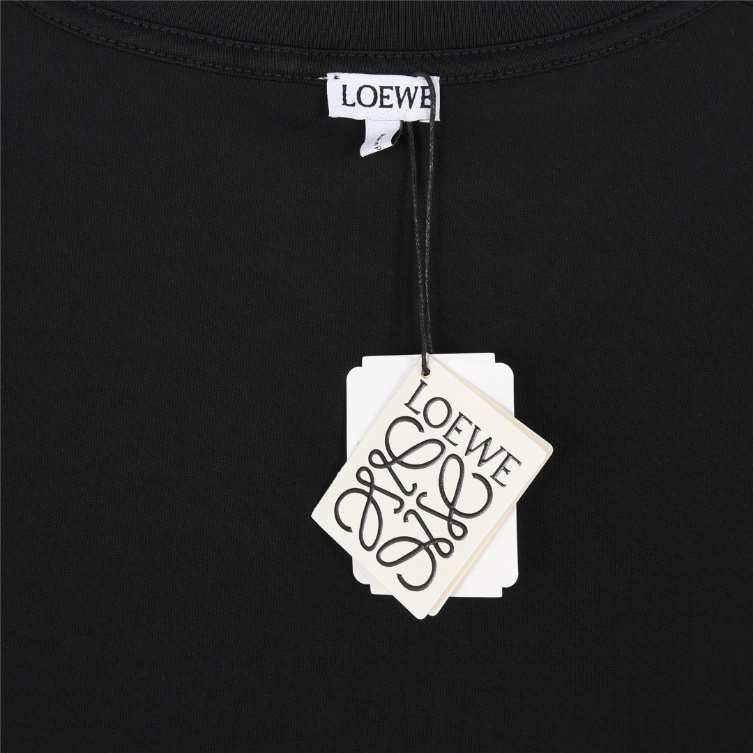 Loewe/罗意威 25ss 涂鸦彩绘字母logo印花短袖T恤