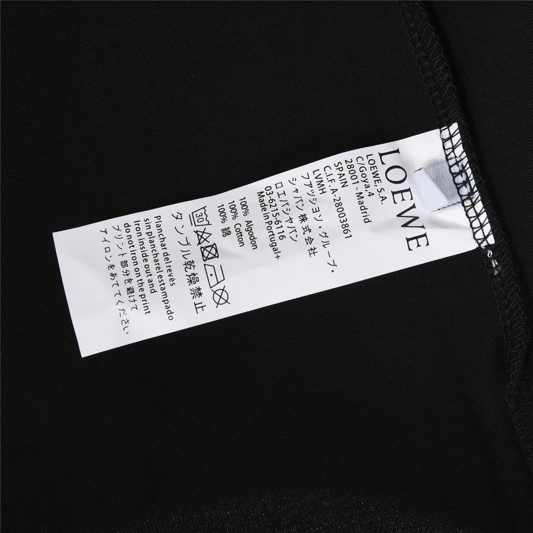 Loewe/罗意威 25ss 涂鸦彩绘字母logo印花短袖T恤