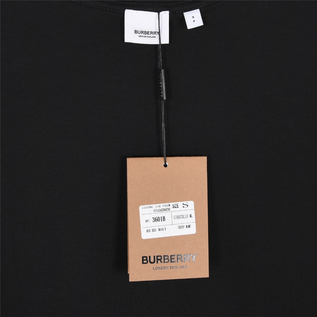 Burberry/巴宝莉 25ss 肩膀战马贴布刺绣短袖T恤