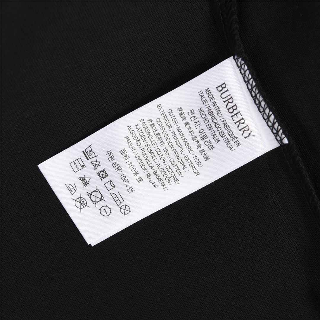 Burberry/巴宝莉 25ss 肩膀战马贴布刺绣短袖T恤