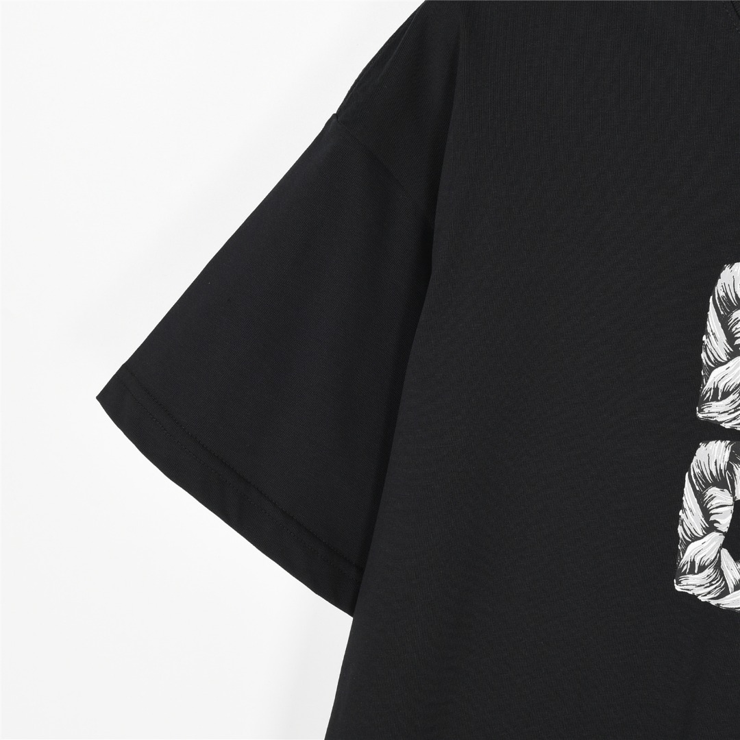 Givenchy/纪梵希 25ss 辫子印花短袖T恤