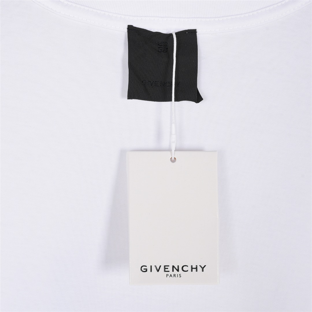 Givenchy/纪梵希 25ss 彩色涂鸦立体4G印花短袖T恤 黑色 白色