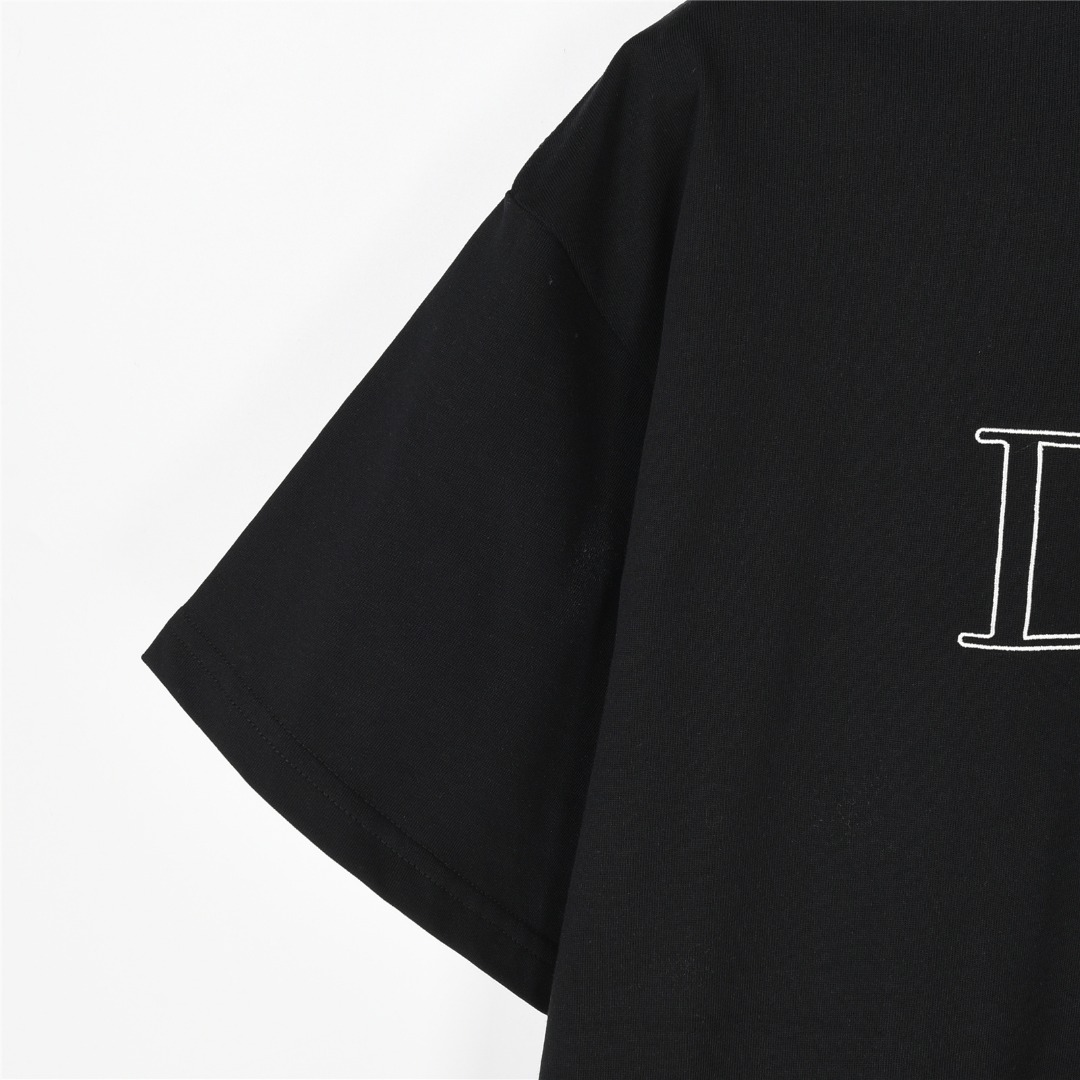 Dior & Stone lsland 石头岛联名刺绣logo短袖T恤