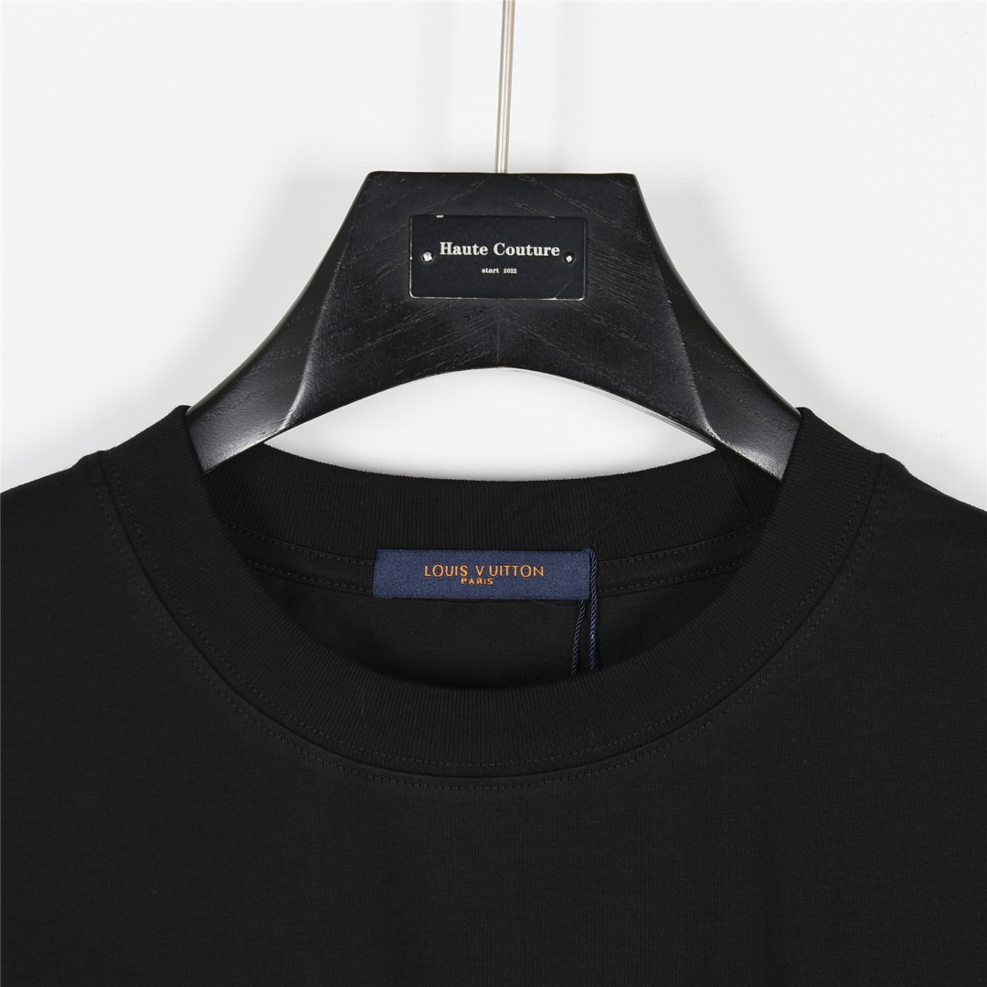 Louis Vuitton/路易威登 25ss 迷彩字母logo印花短袖T恤