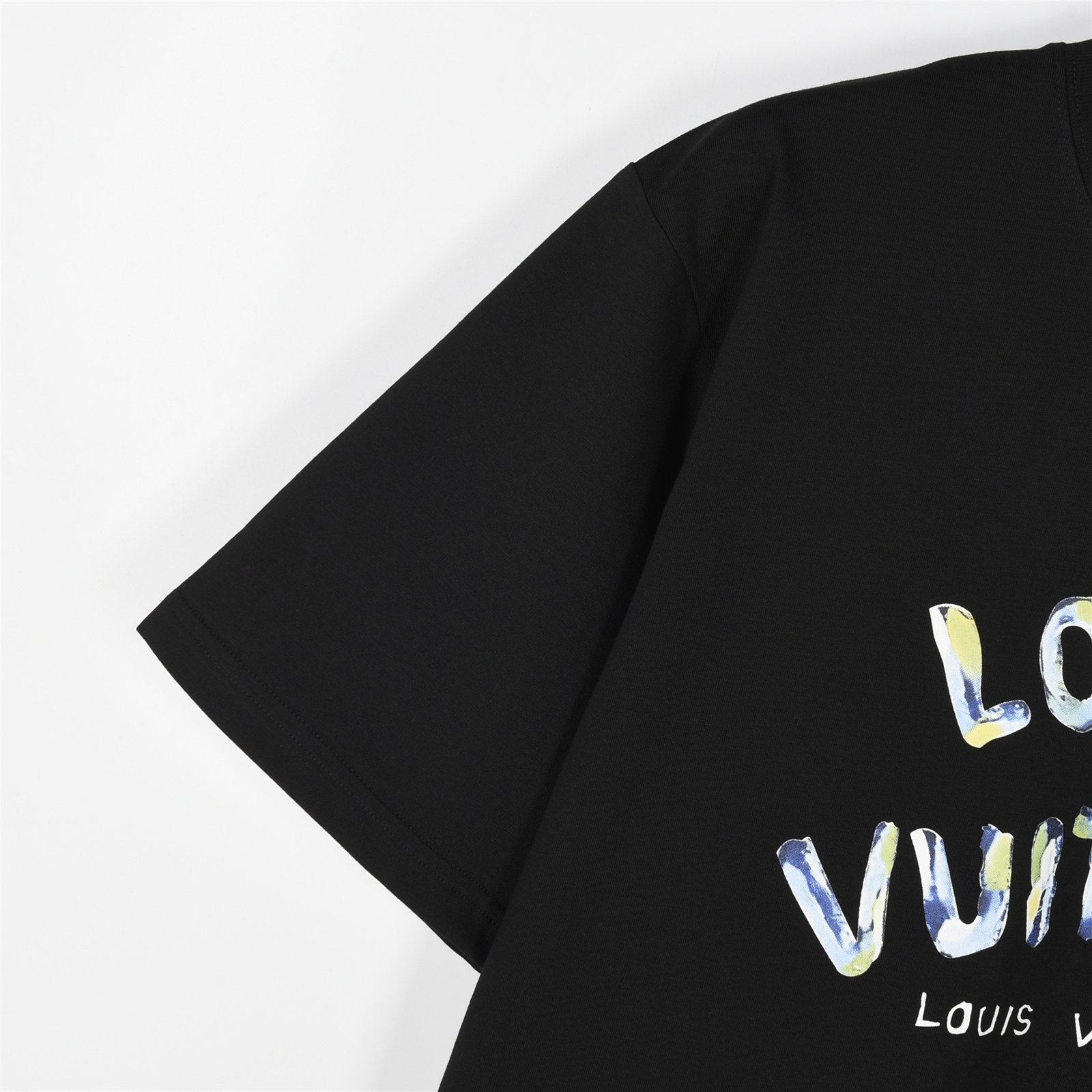 Louis Vuitton/路易威登 25ss 迷彩字母logo印花短袖T恤