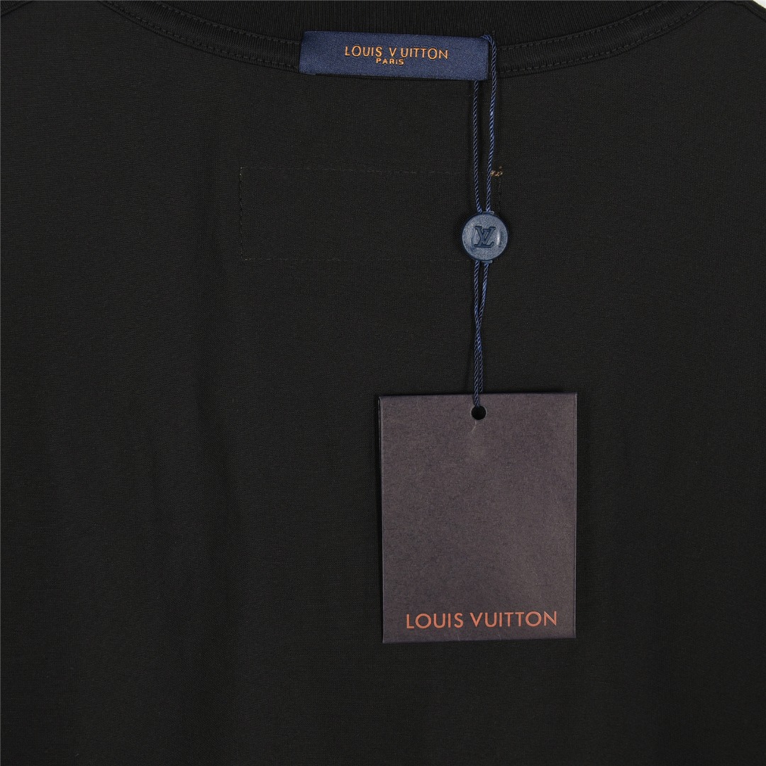 Louis Vuitton/路易威登 25ss 迷彩字母logo印花短袖T恤