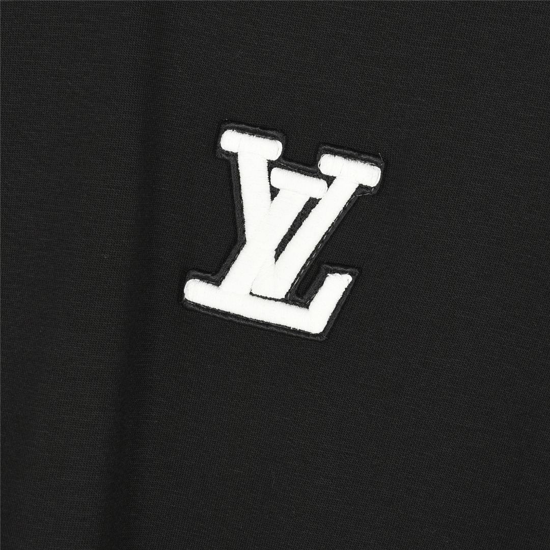 Louis Vuitton/路易威登 25ss 胸口立体苞芯logo刺绣短袖T恤