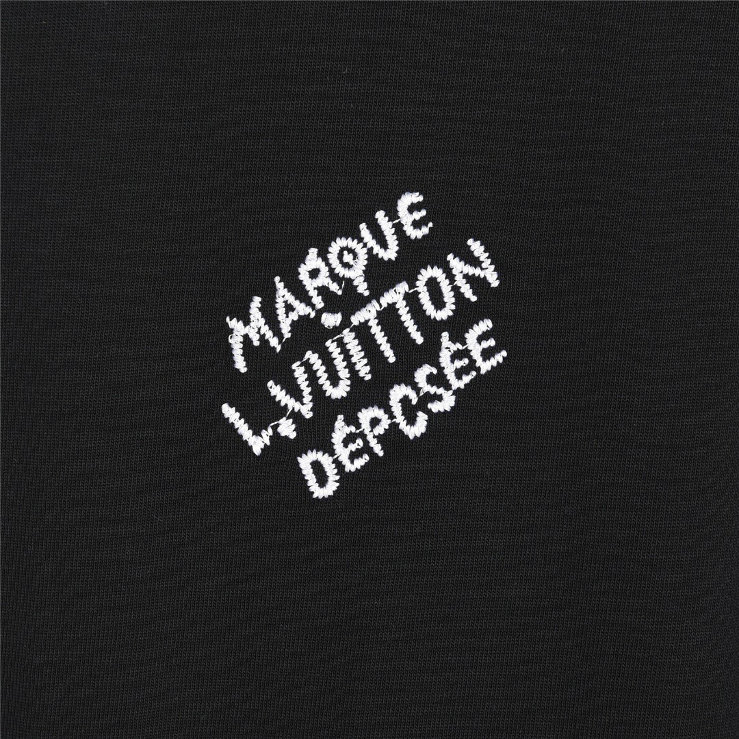 Louis Vuitton/路易威登 25ss 袖子logo极简字母刺绣短袖T恤