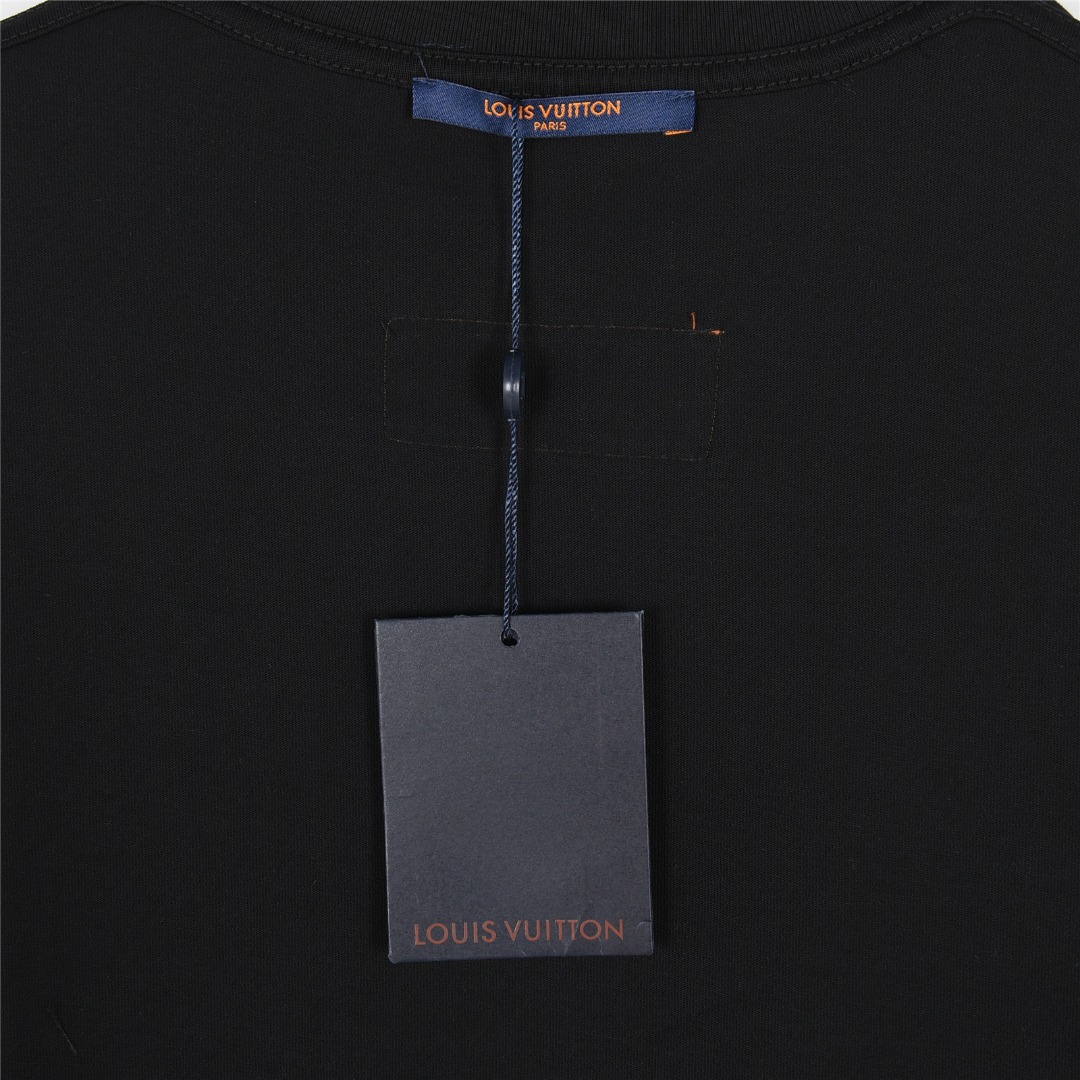 Louis Vuitton/路易威登 25ss 袖子logo极简字母刺绣短袖T恤