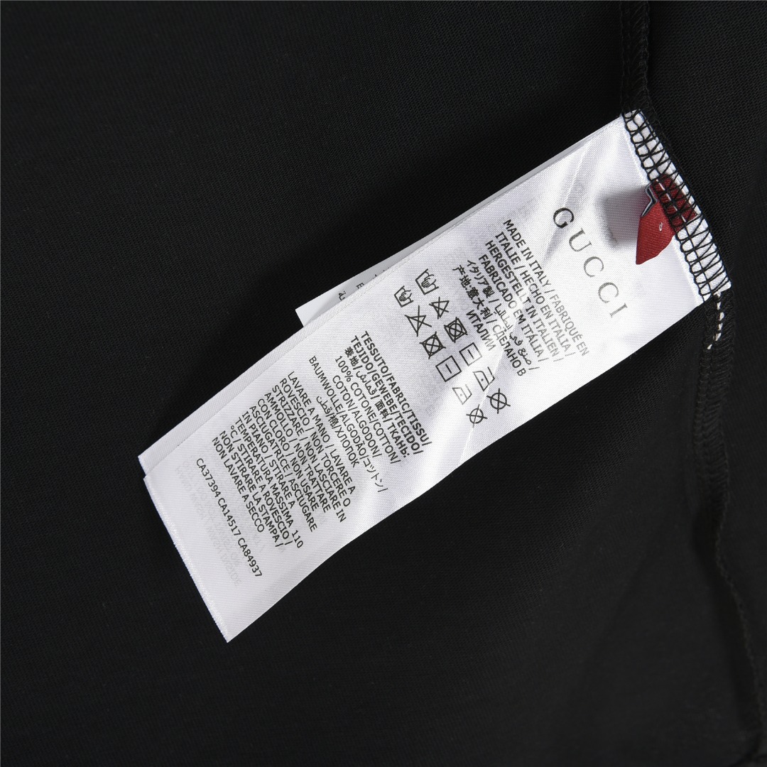 Gucci /古驰 25ss 简约logo渐变斑驳印花短袖T恤