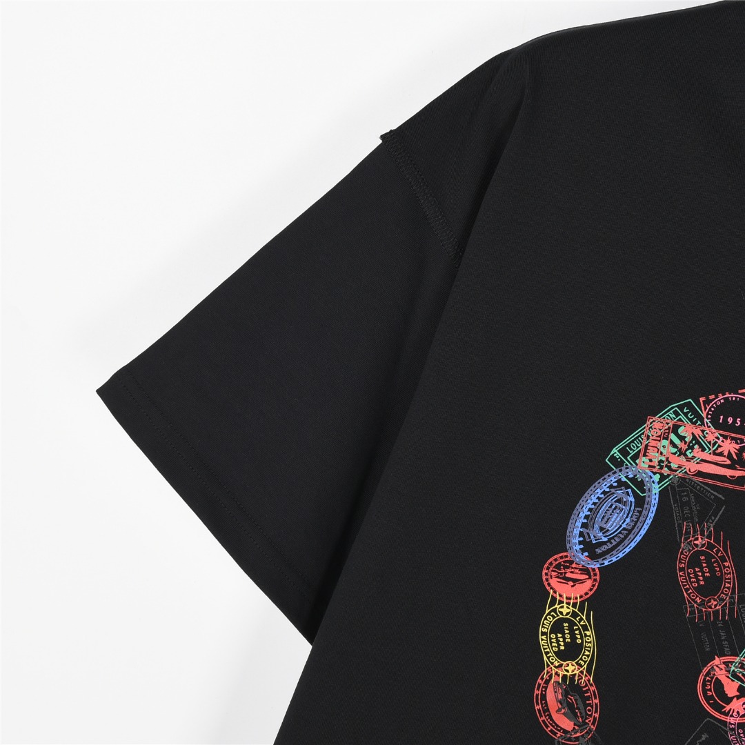 Louis Vuitton/路易威登 25ss 链条字母logo印花短袖T恤