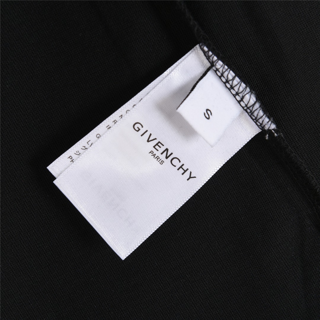 Givenchy/纪梵希 25ss 领口logo字母发泡印花项链短袖T恤