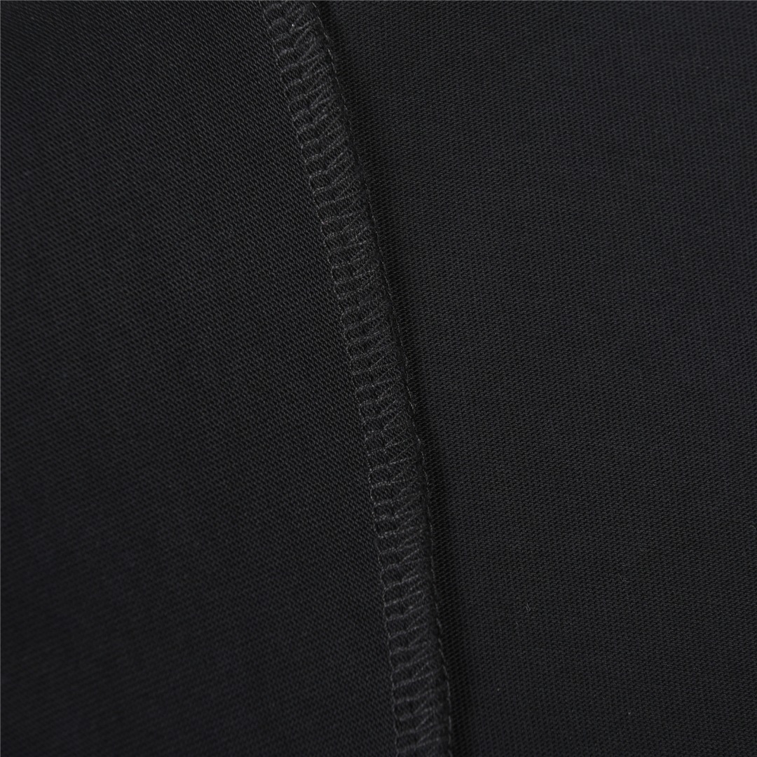 Balenciaga/巴黎世家 25ss 暗纹锁扣字母刺绣短袖T恤