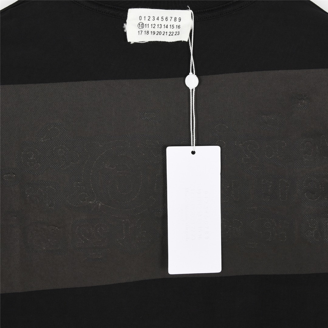 MaisonMargiela/马吉拉 刺绣破坏贴布圆领短袖T恤