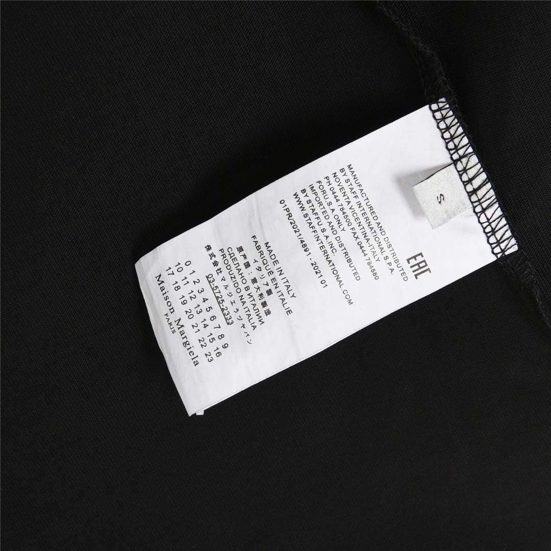 MaisonMargiela/马吉拉 刺绣破坏贴布圆领短袖T恤