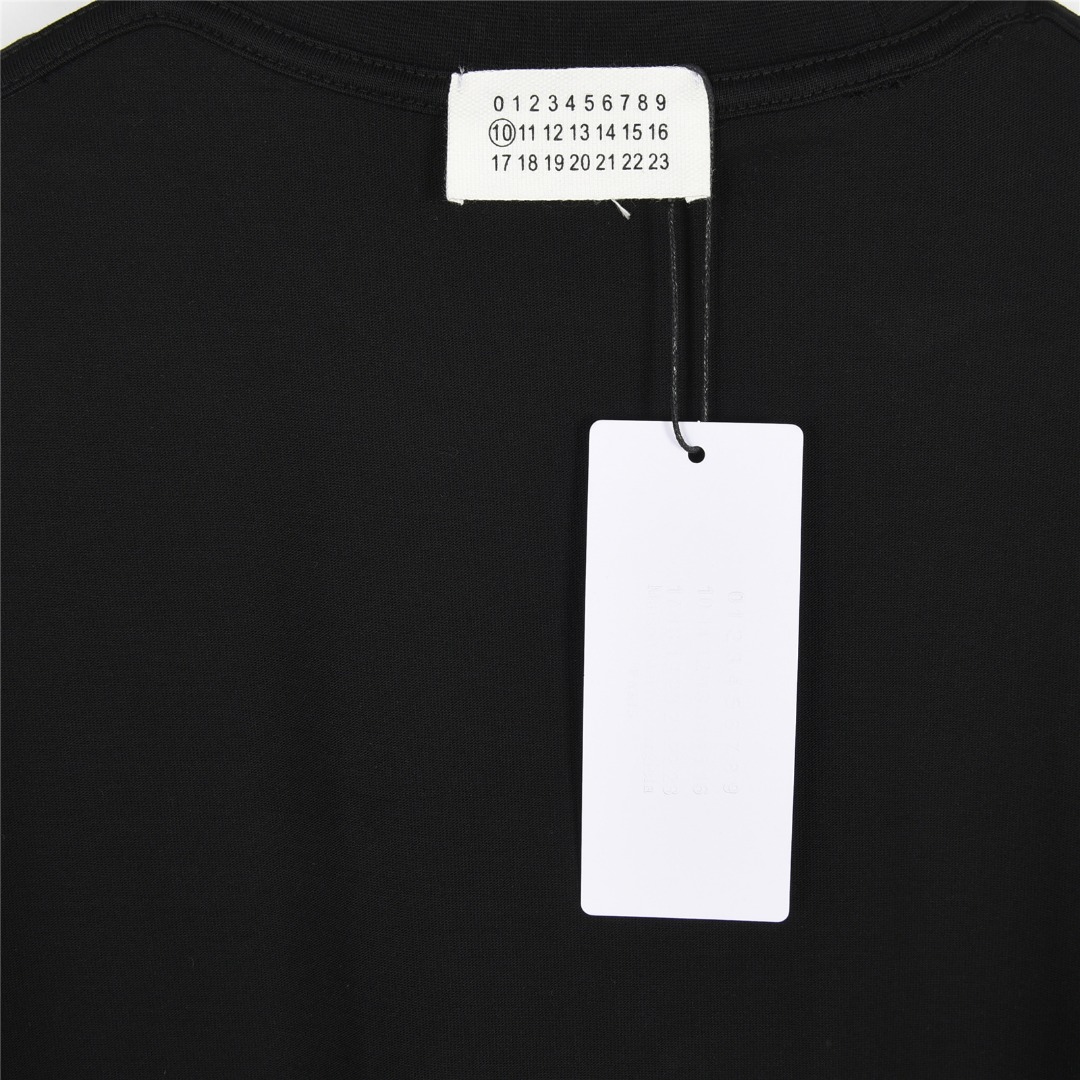 MaisonMargiela/马吉拉 数字咖啡杯印花圆领短袖T恤