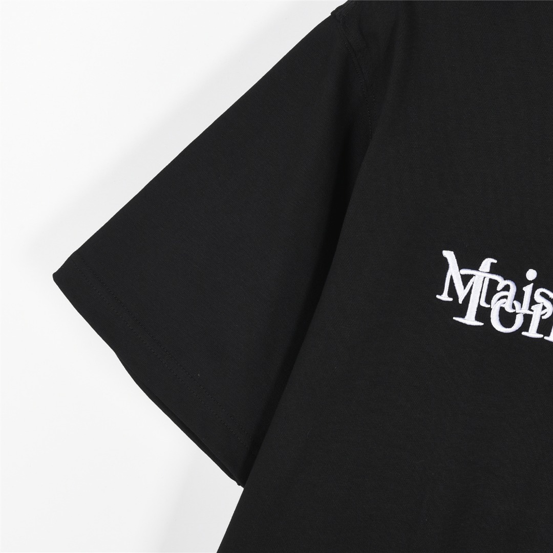 MaisonMargiela/马吉拉 联名TommyCash刺绣logo圆领短袖T恤