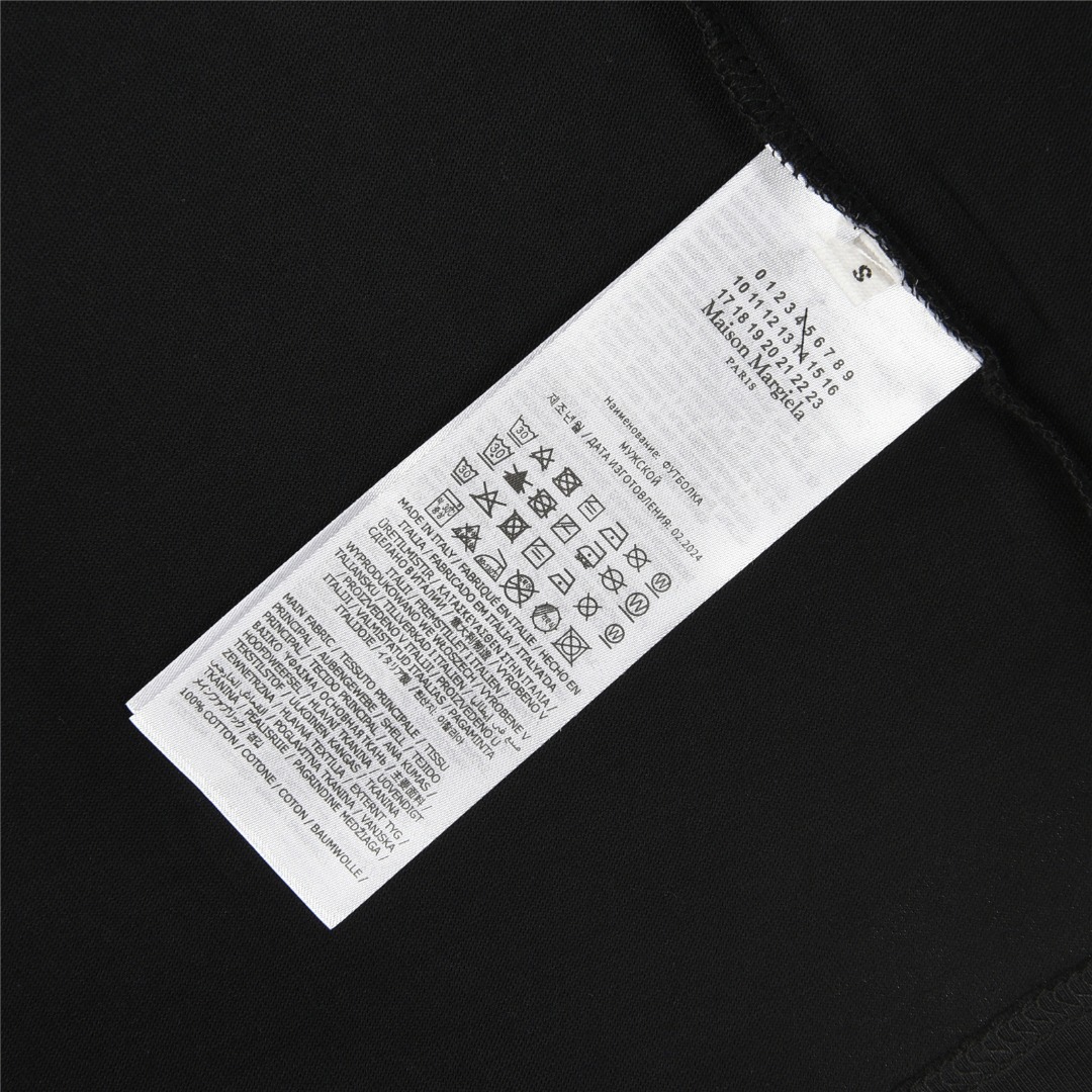 MaisonMargiela/马吉拉 联名TommyCash刺绣logo圆领短袖T恤