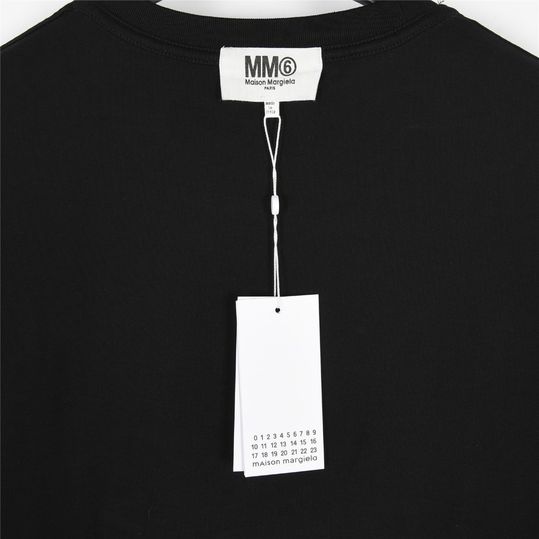 MaisonMargiela/马吉拉 MM6胶带印花圆领短袖T恤