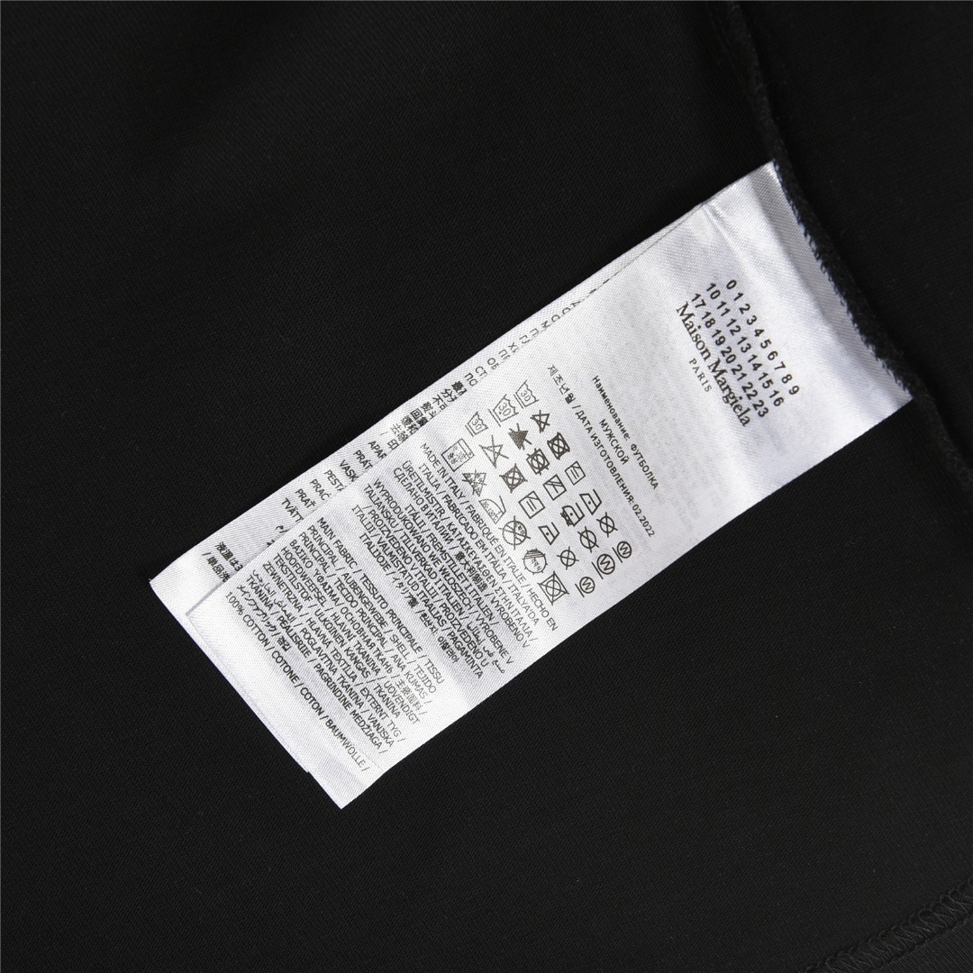 MaisonMargiela/马吉拉 MM6胶带印花圆领短袖T恤