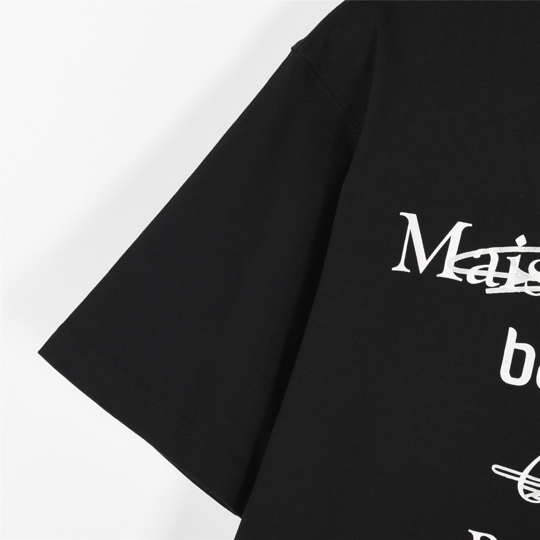 MaisonMargiela/马吉拉 恶搞印花涂鸦圆领短袖T恤