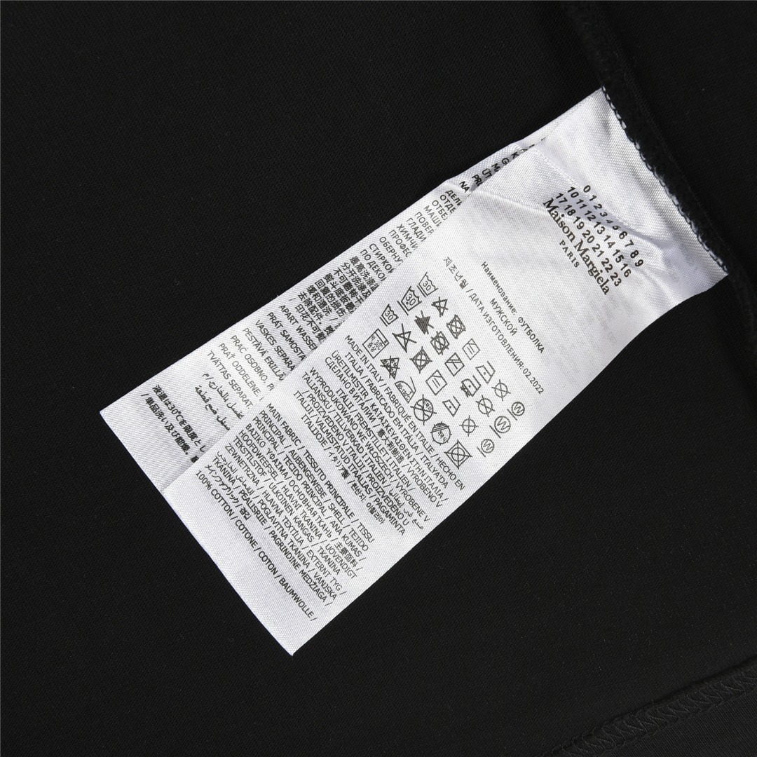 MaisonMargiela/马吉拉 恶搞印花涂鸦圆领短袖T恤