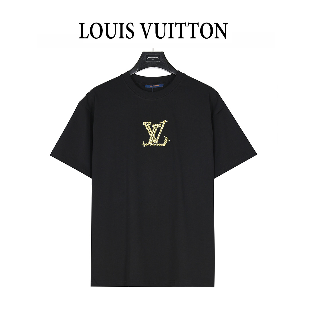 Louis Vuitton/路易威登 25ss 麻绳结刺绣短袖T恤