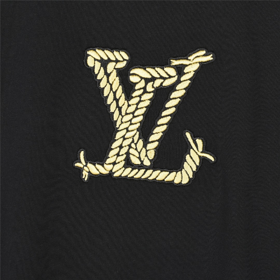 Louis Vuitton/路易威登 25ss 麻绳结刺绣短袖T恤