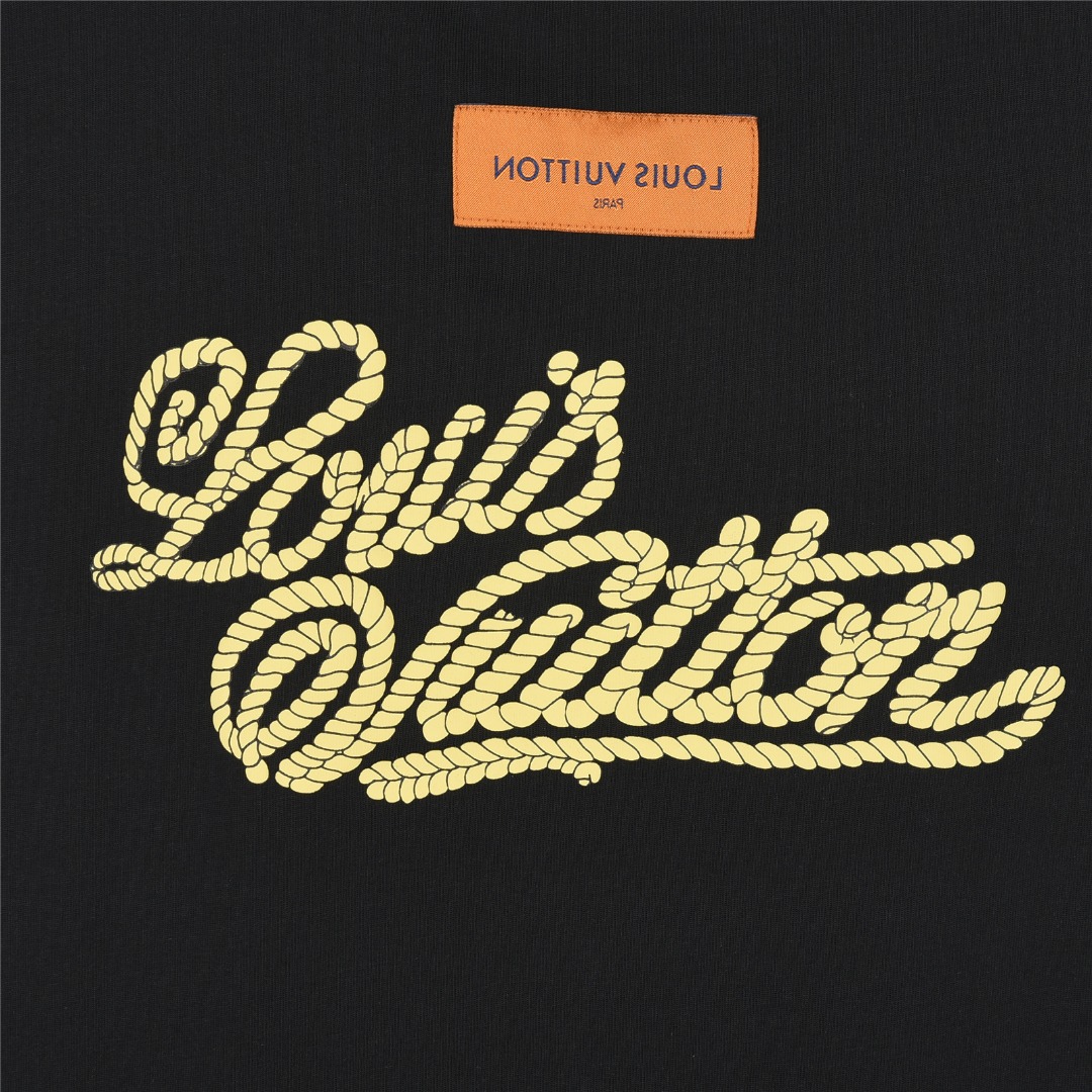 Louis Vuitton/路易威登 25ss 麻绳结刺绣短袖T恤