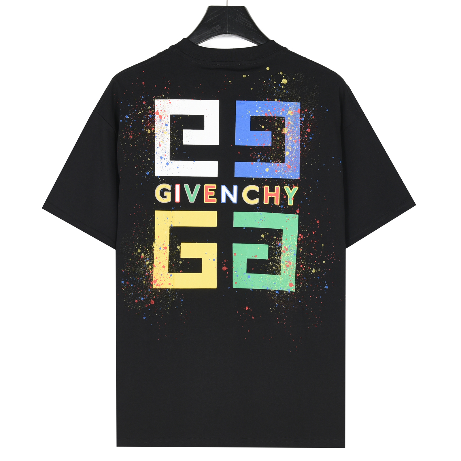 Givenchy/纪梵希 25ss 宫格彩色泼墨印花短袖T恤