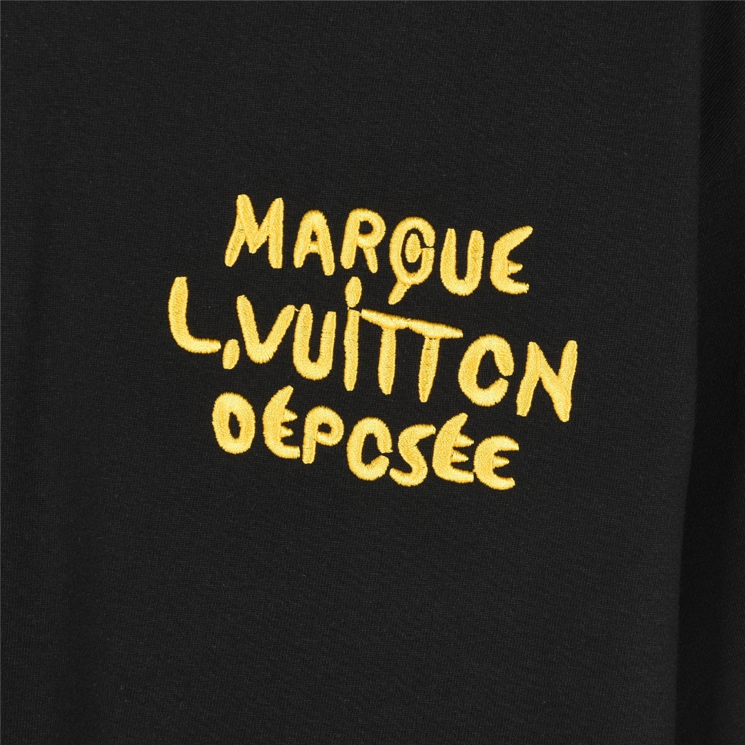 Louis Vuitton/路易威登 25ss 胸口logo字母刺绣短袖T恤