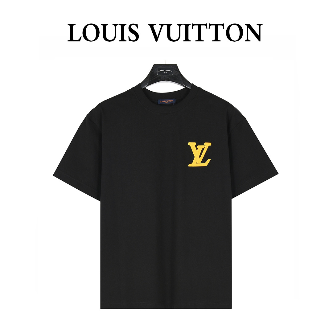 Louis Vuitton/路易威登 25ss 后背大logo字母立体压胶短袖T恤