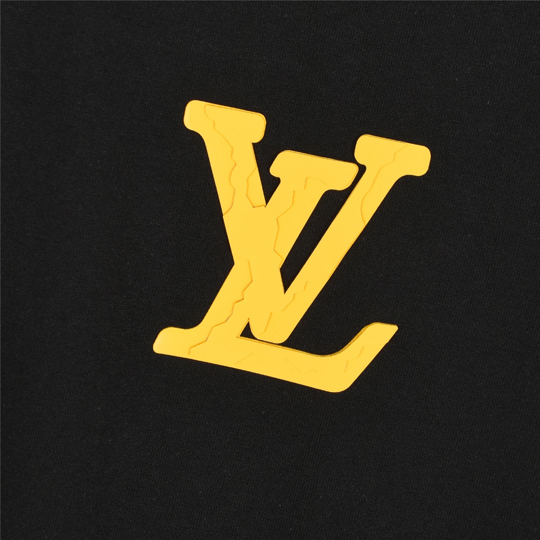 Louis Vuitton/路易威登 25ss 后背大logo字母立体压胶短袖T恤