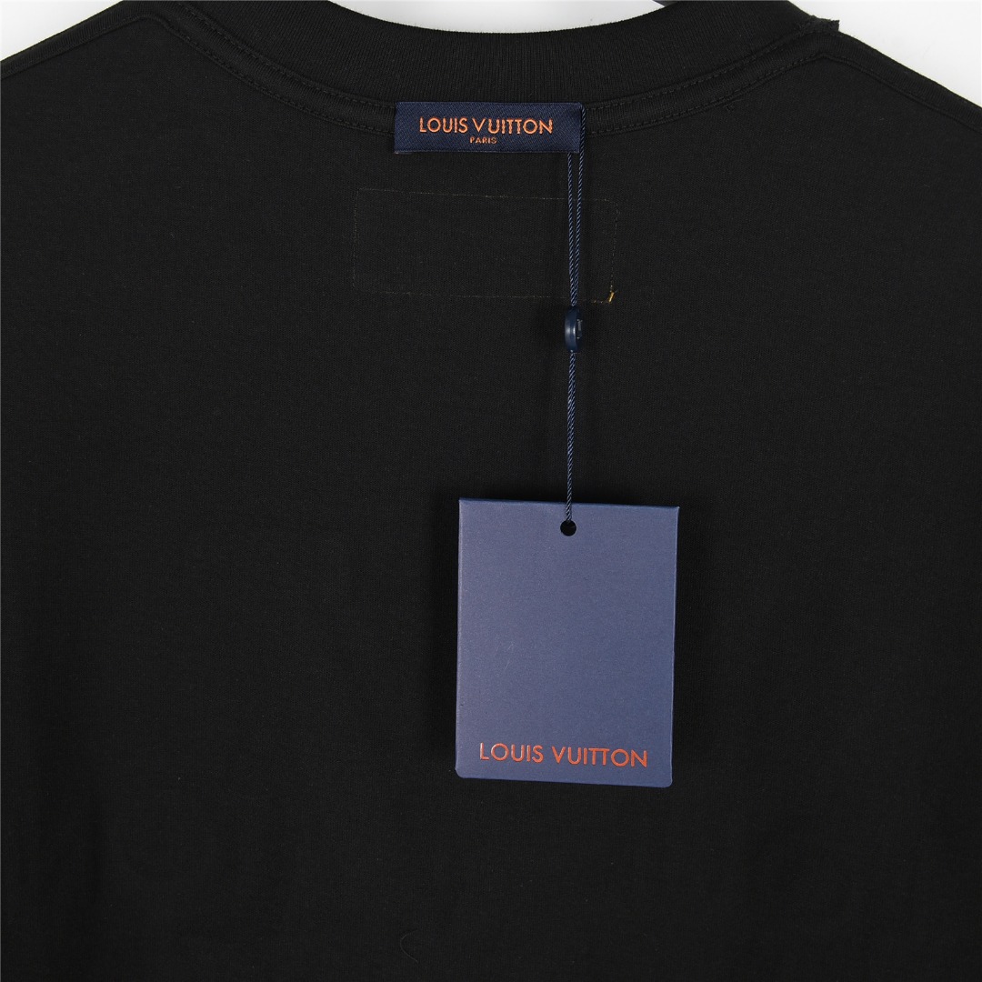 Louis Vuitton/路易威登 25ss 后背大logo字母立体压胶短袖T恤