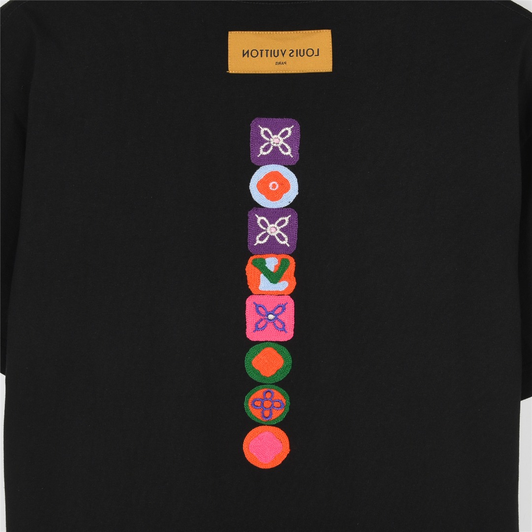 Louis Vuitton/路易威登 25ss 胸口及后背四叶草logo刺绣短袖T恤