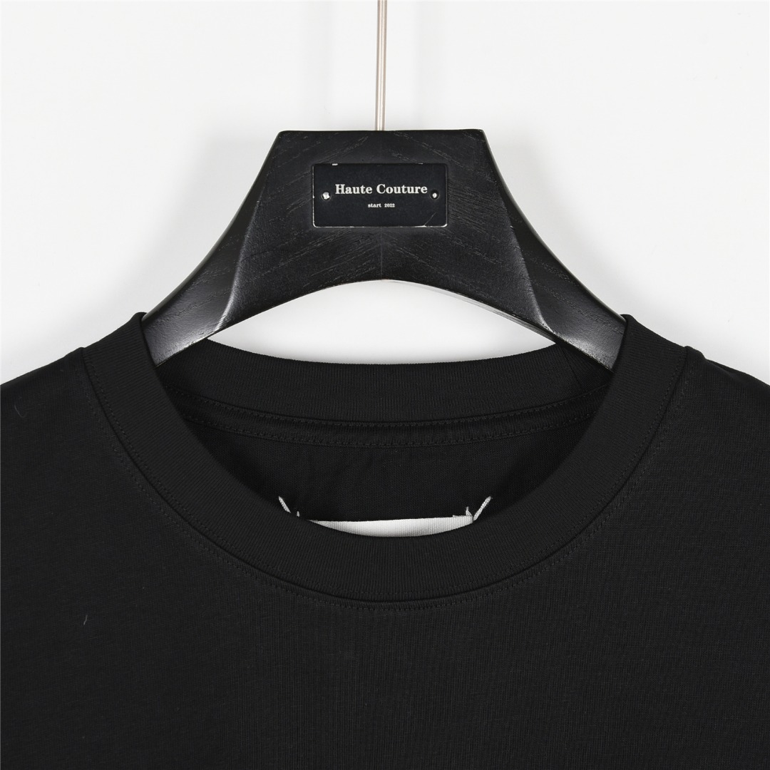 MaisonMargiela/马吉拉 反转小标logo刺绣短袖T恤
