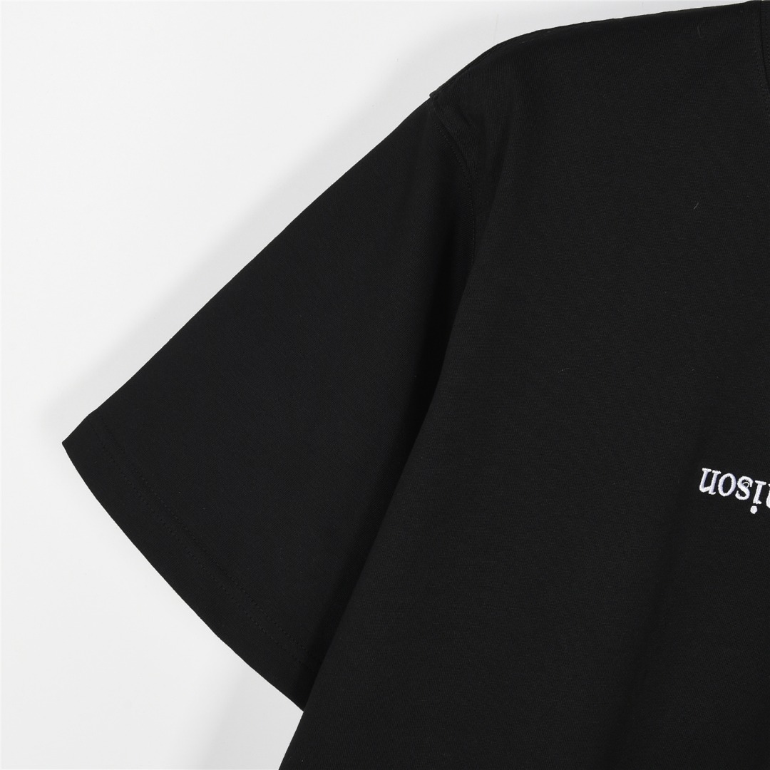 MaisonMargiela/马吉拉 反转小标logo刺绣短袖T恤