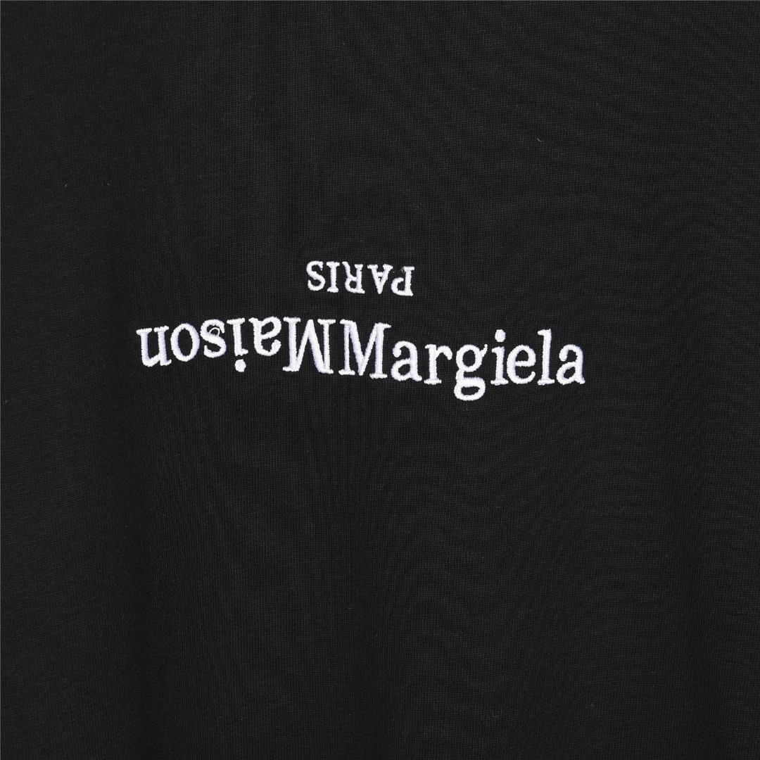 MaisonMargiela/马吉拉 反转小标logo刺绣短袖T恤
