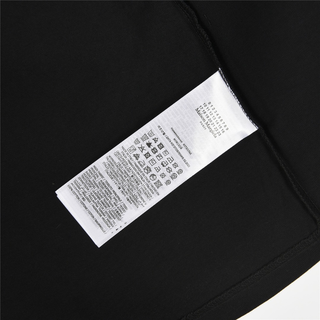 MaisonMargiela/马吉拉 反转小标logo刺绣短袖T恤