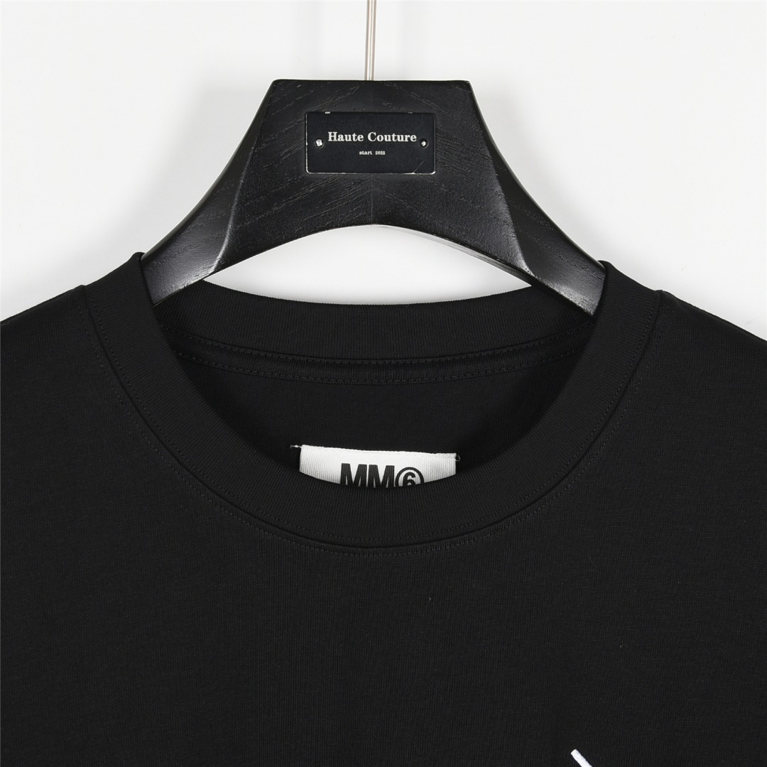 MaisonMargiela/马吉拉 后背数字重影印花短袖T恤