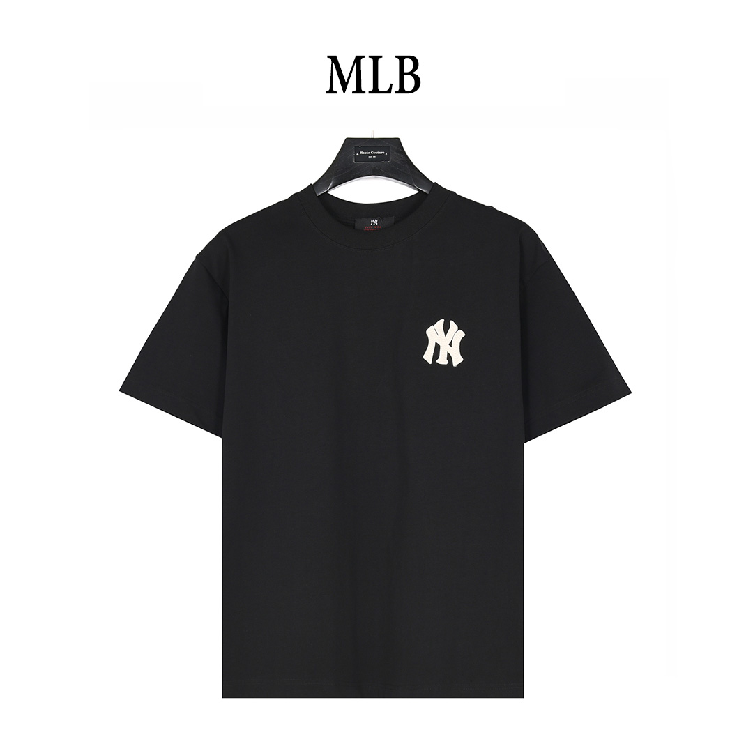 MLB/洋基队 25ss 立体logo刺绣短袖T恤