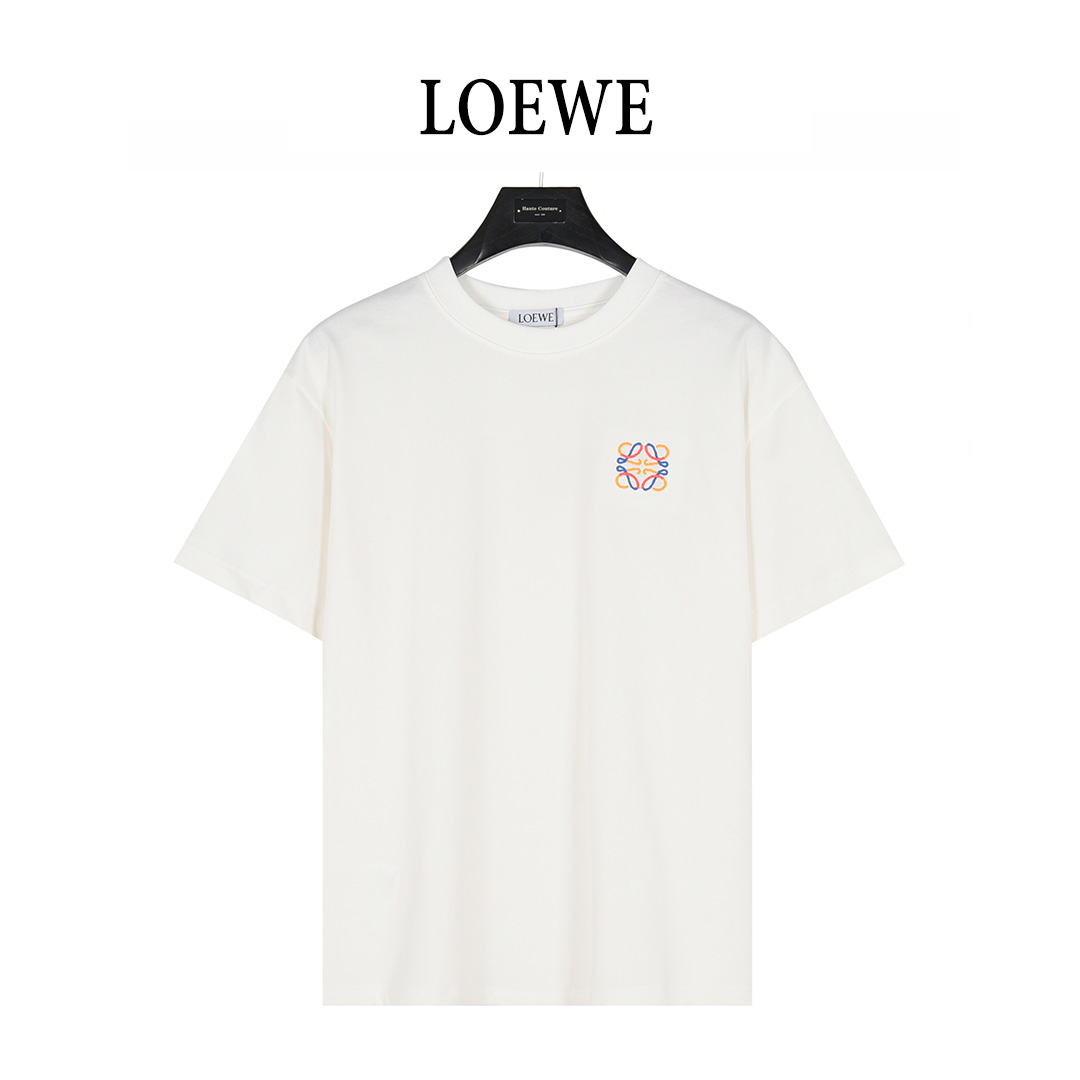 Loewe/罗意威 25ss 胸口彩色徽标刺绣logo短袖T恤