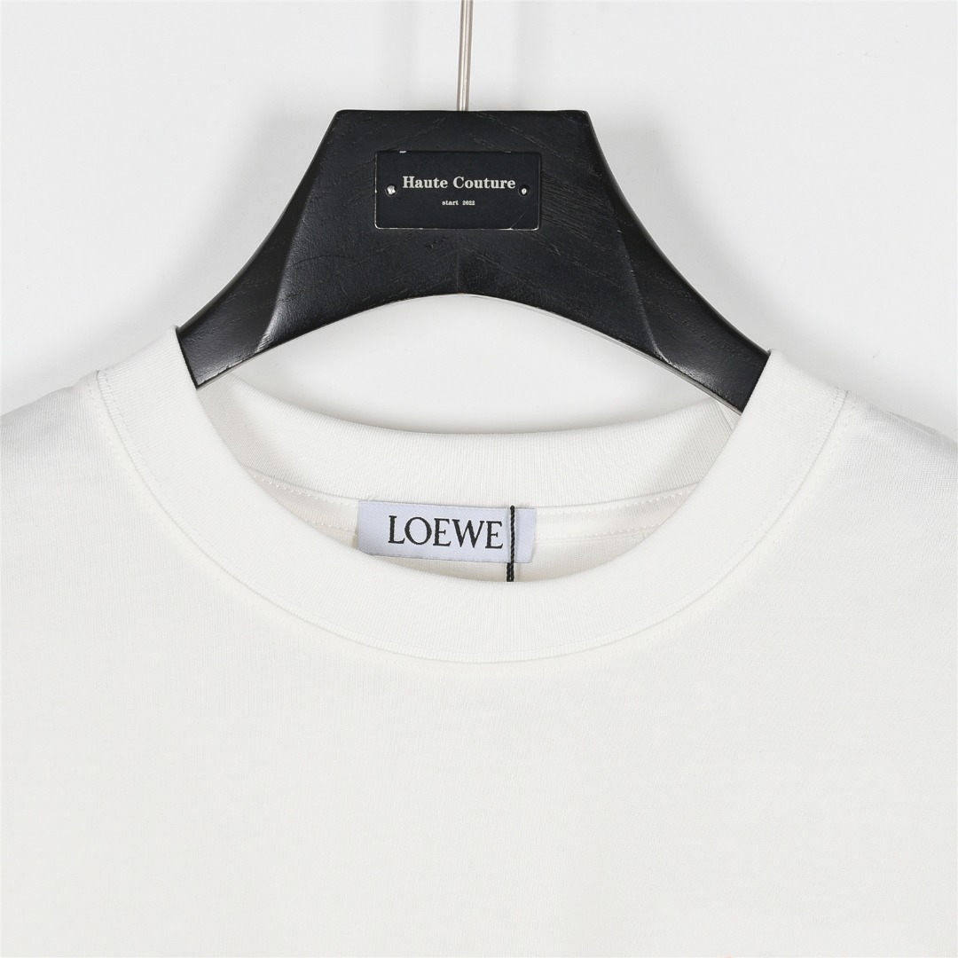 Loewe/罗意威 25ss 胸口彩色徽标刺绣logo短袖T恤
