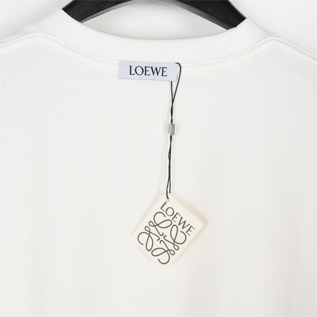 Loewe/罗意威 25ss 胸口彩色徽标刺绣logo短袖T恤