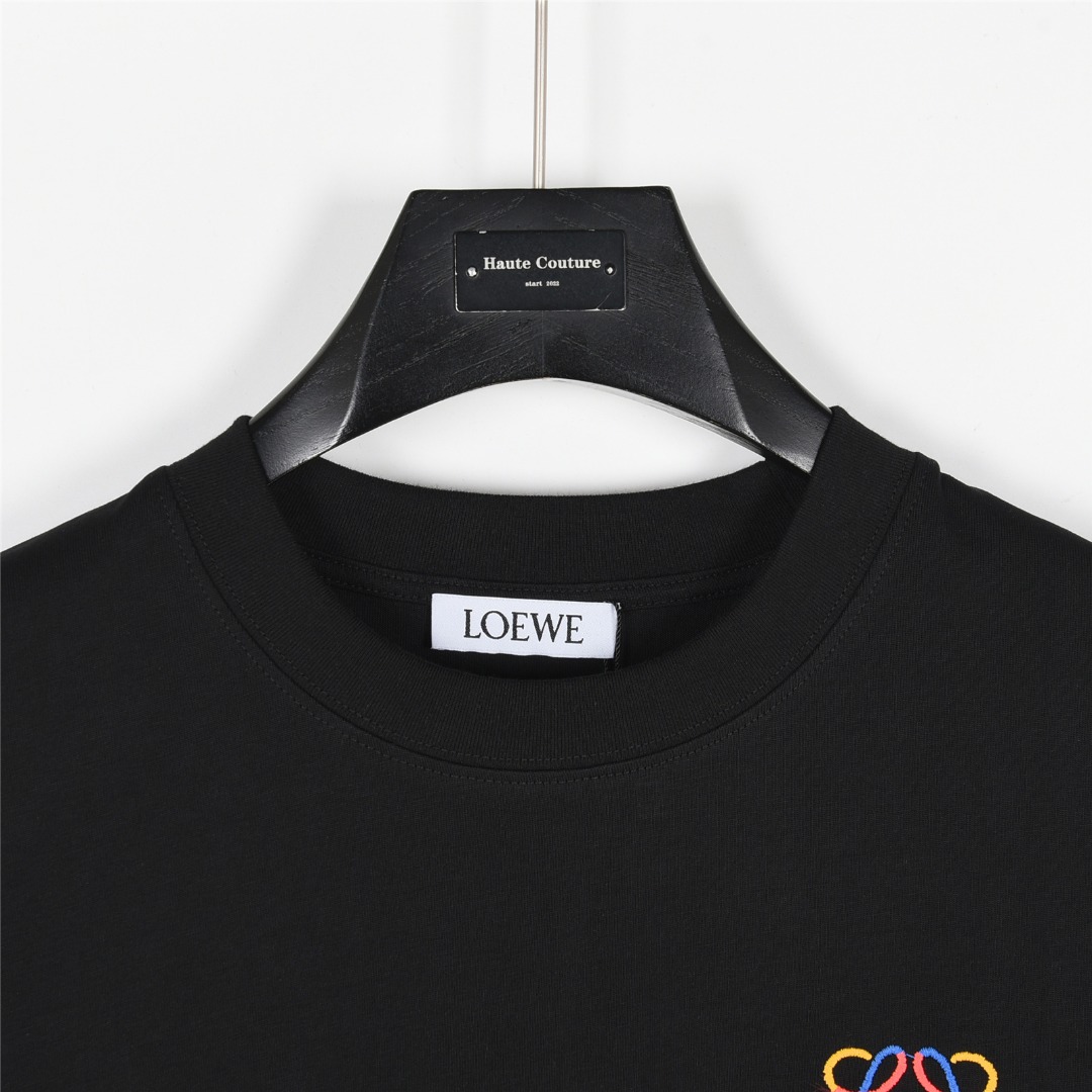 Loewe/罗意威 25ss 胸口彩色徽标刺绣logo短袖T恤